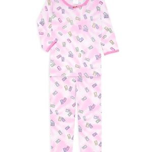Playful Pink Kids Esme Pajama Set Candy Bear Gummy Bear